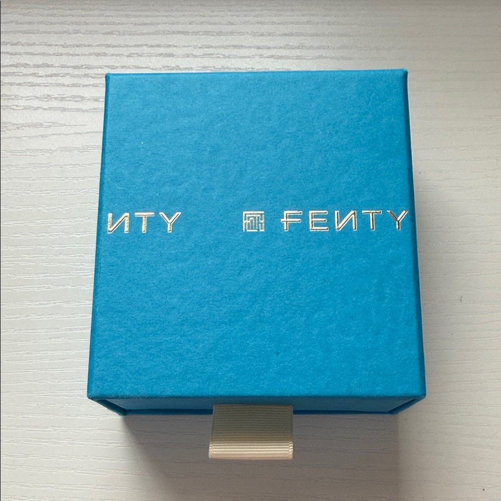 Fenty Blue Box with Gold Accents
